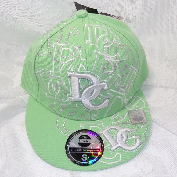 WASHINGTON DC City Hunter Embroidered CAP IS NEW WITH TAG- SIZE IS SMALL GREEN - Picture 2 of 8
